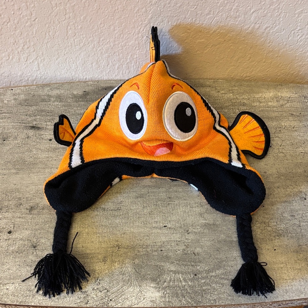 Finding Nemo Plush Clownfish Ear Flap Winter Hat – One Size